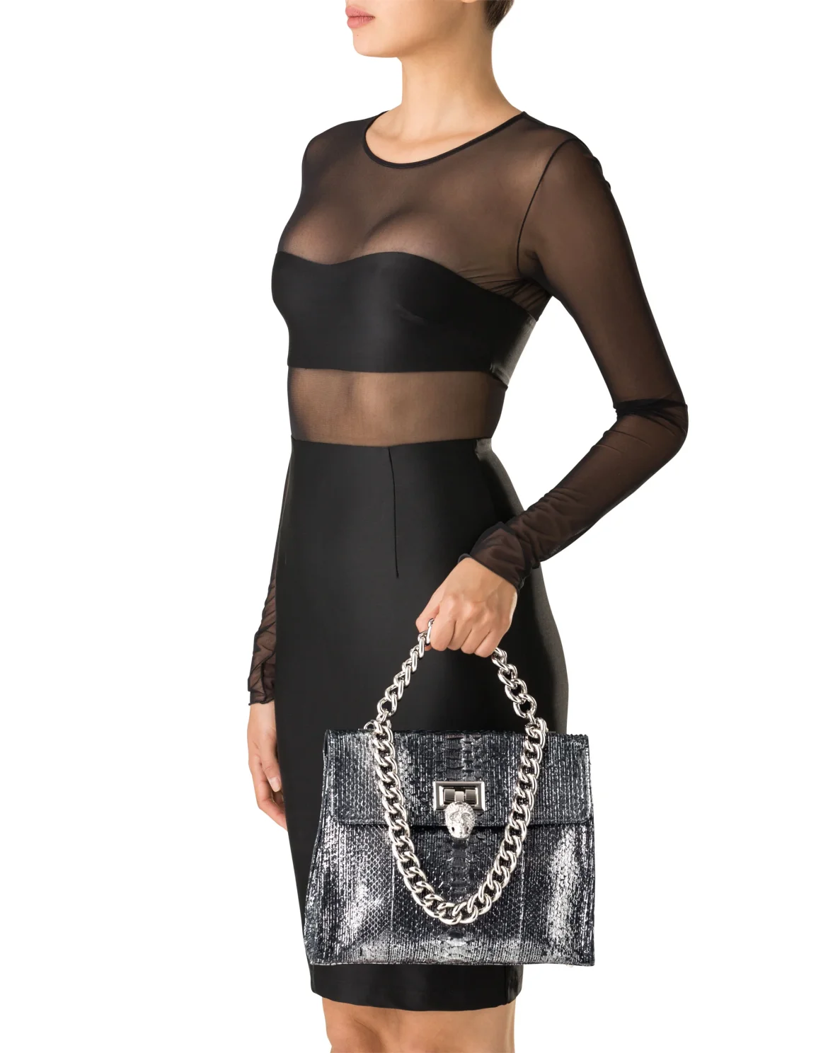 Shoulder Bag "Reina", цвет: Серебристый
