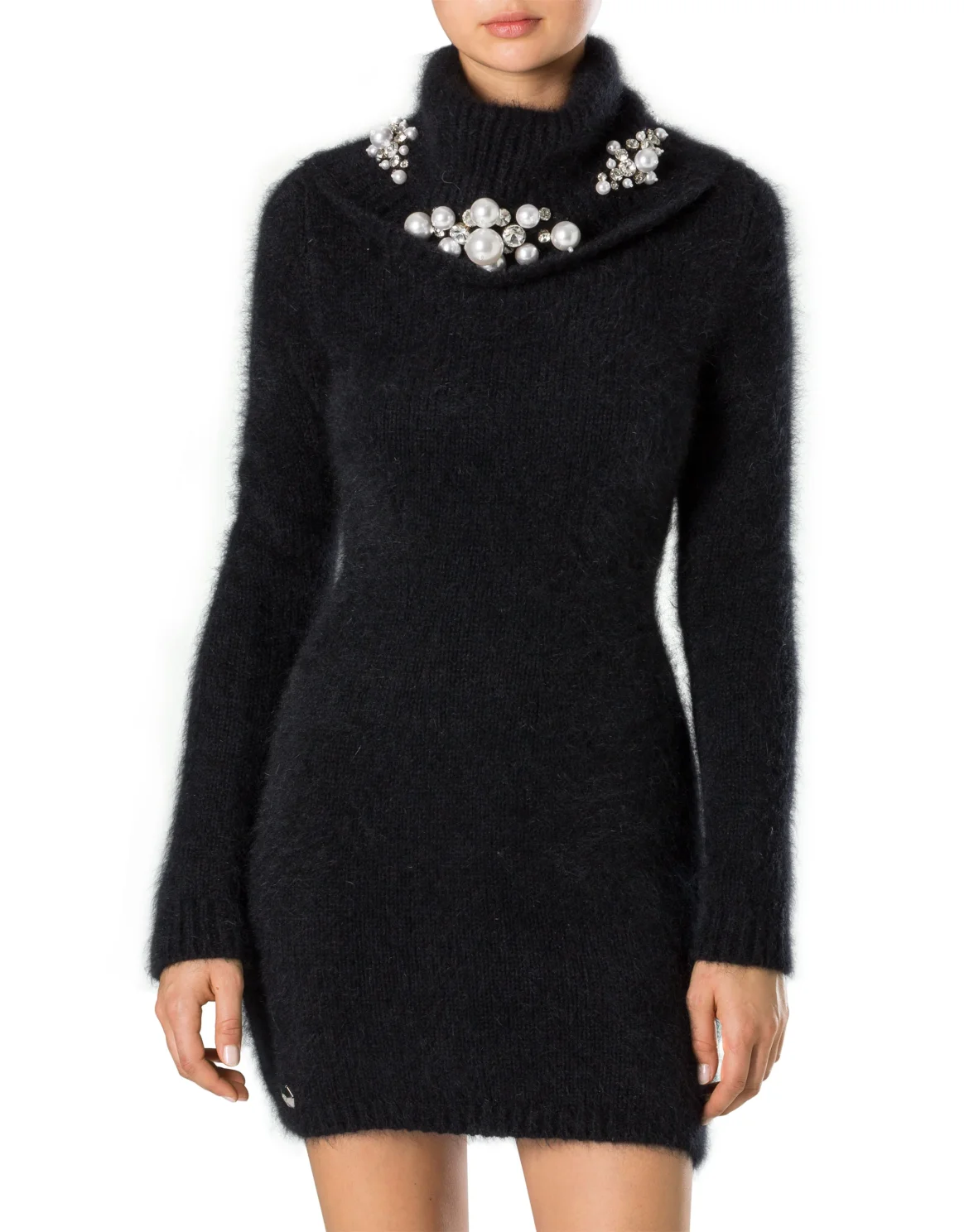 Knit Day Dress "Kiss High", цвет: Черный