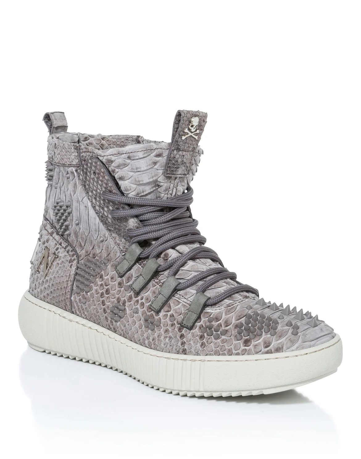 Hi-Top Sneakers "skull brown", цвет: Синий