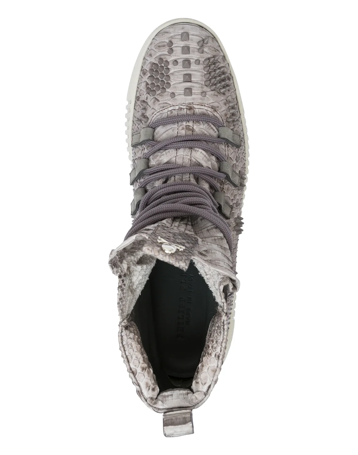 Hi-Top Sneakers "skull brown", цвет: Синий