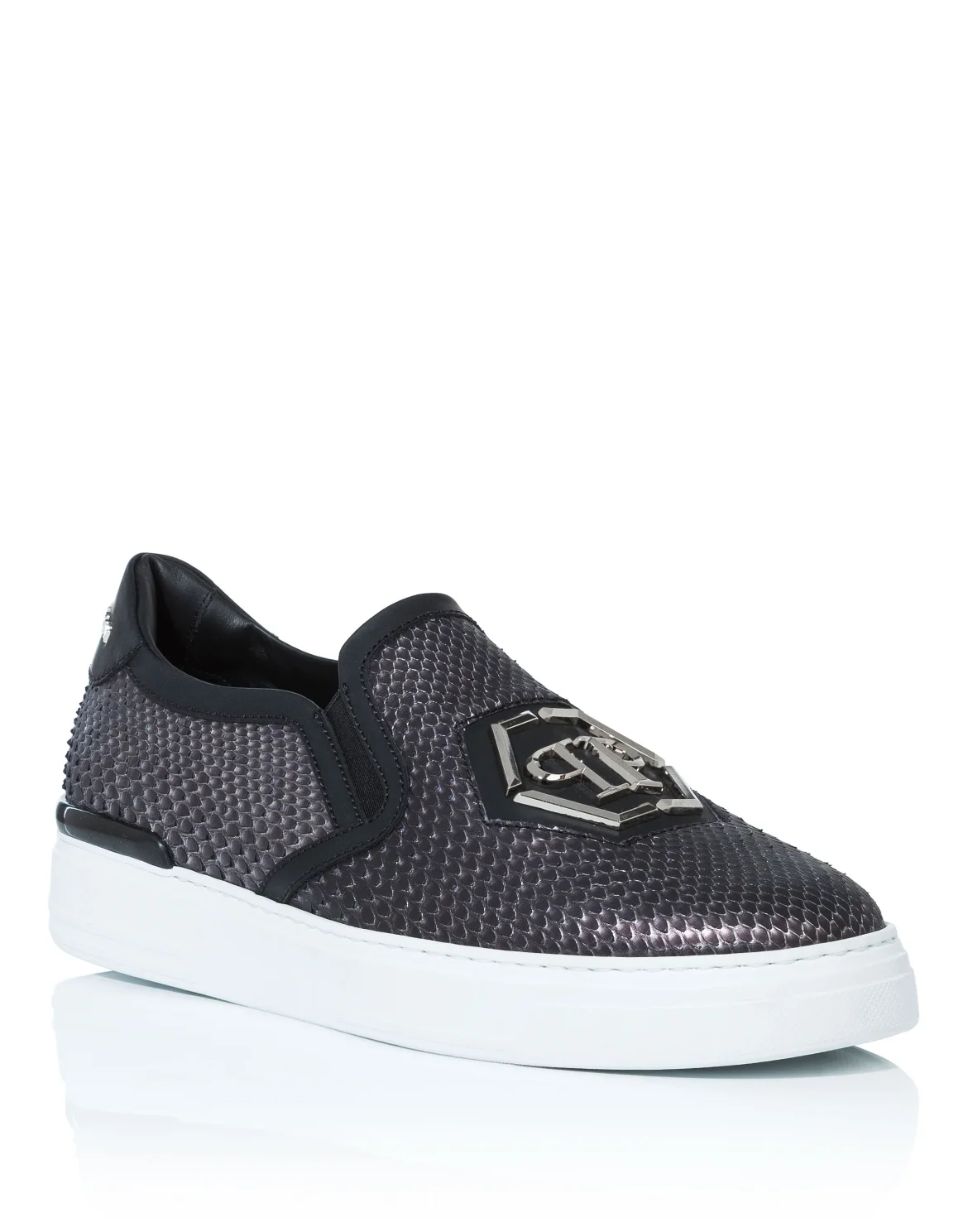Slip On "skull bronze", цвет: Серебристый