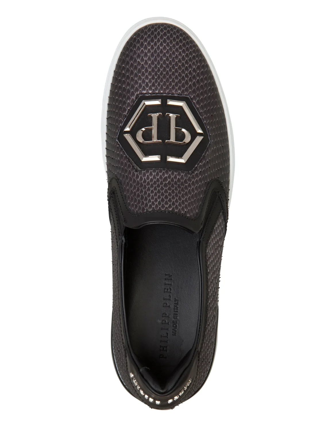 Slip On "skull bronze", цвет: Серебристый