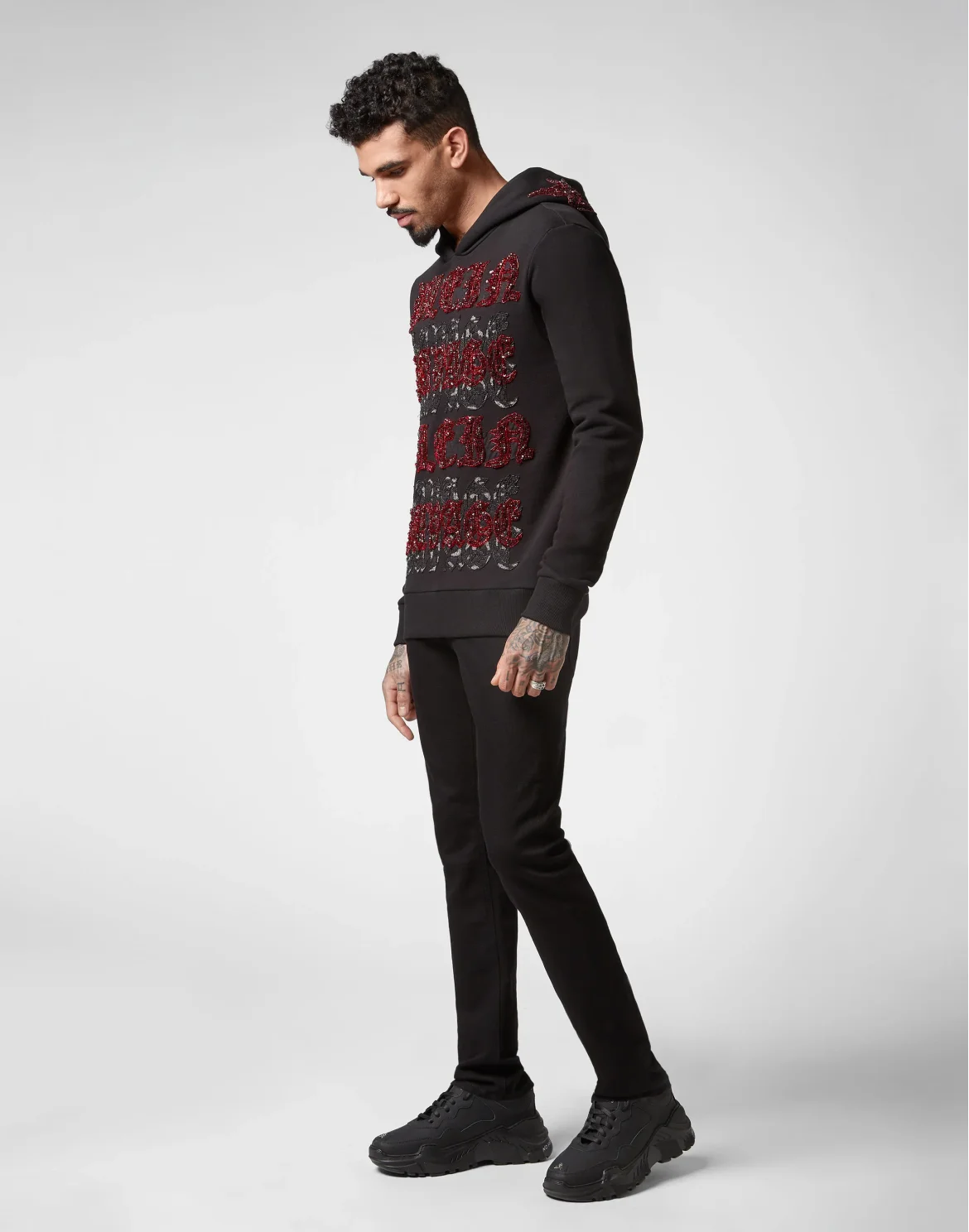 Hoodie sweatshirt Gothic Plein, цвет: Черный