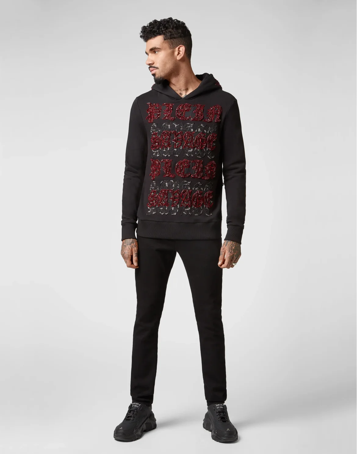 Hoodie sweatshirt Gothic Plein, цвет: Черный