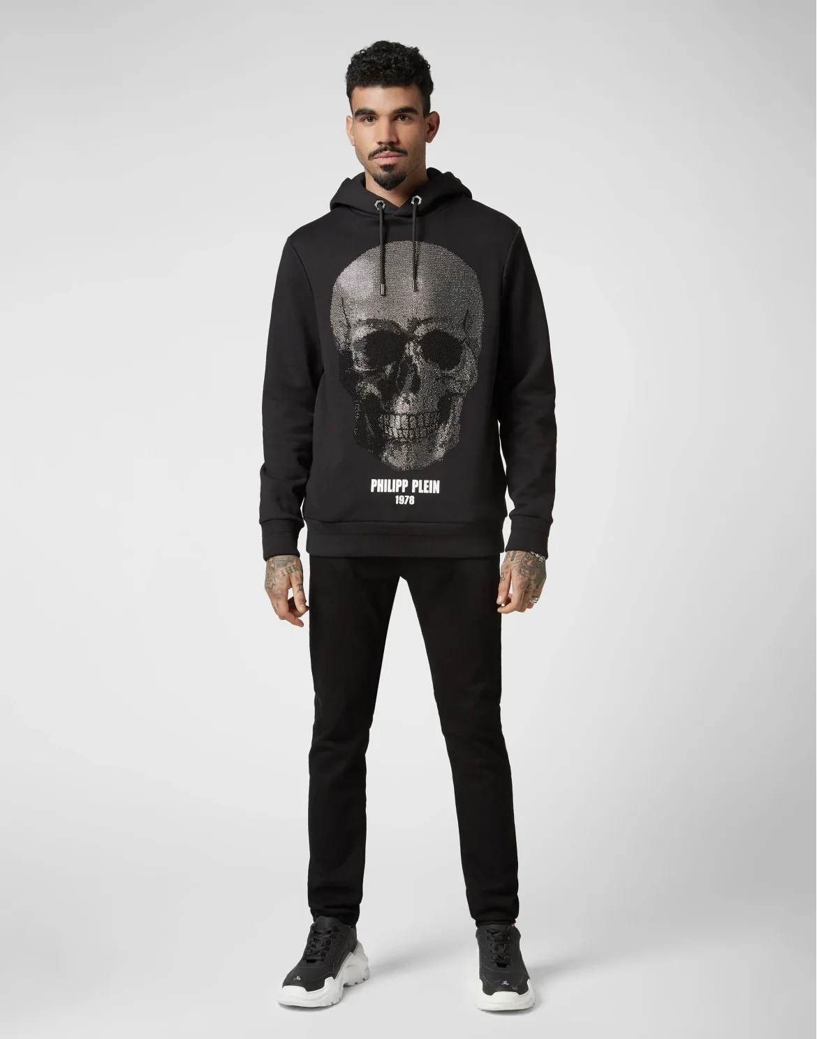 Hoodie sweatshirt Skull, цвет: Черный