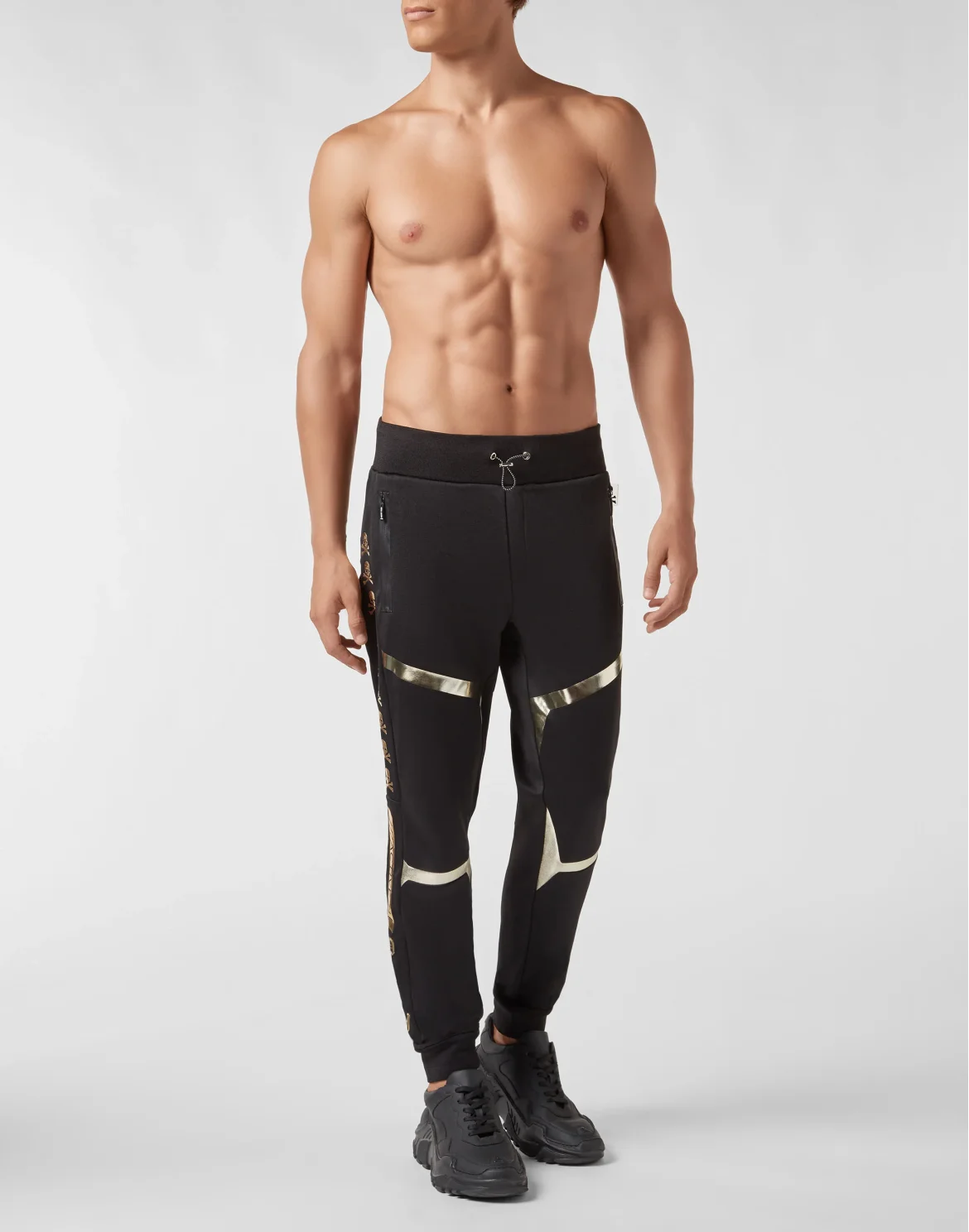 Jogging Trousers XYZ Geometric, цвет: Черный