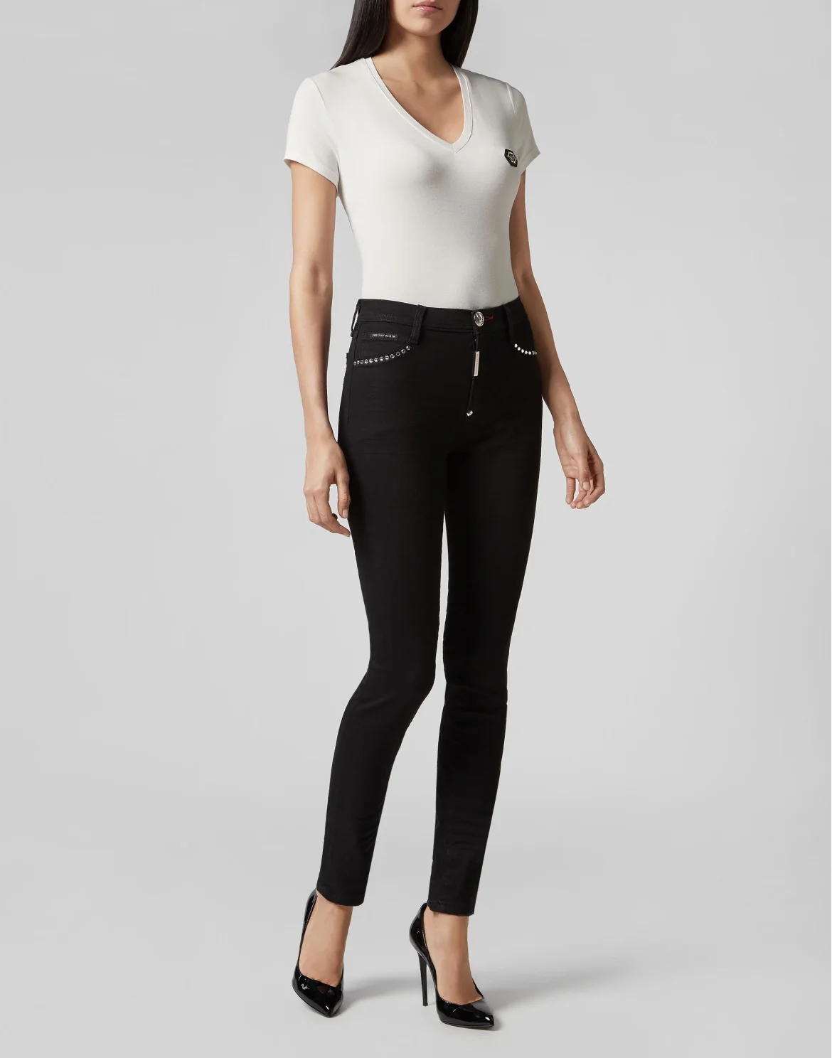 High Waist Jegging Crystal, цвет: Черный