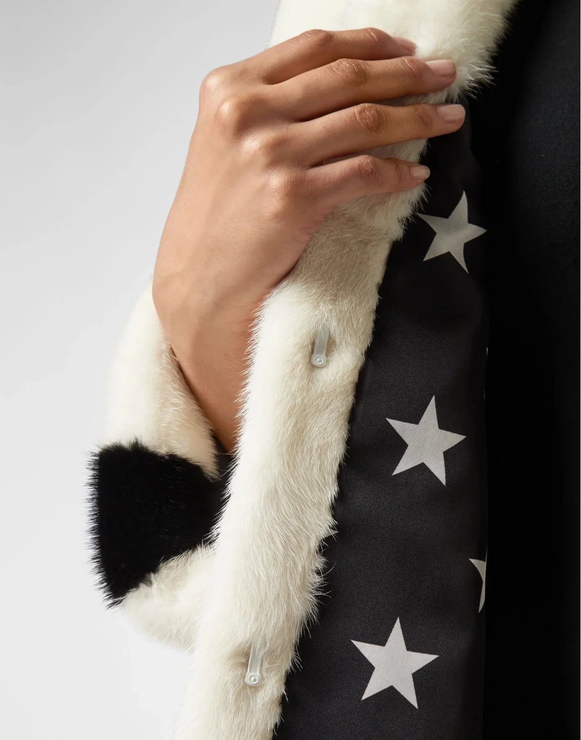 Fur Coat Long Luxury, цвет: Белый