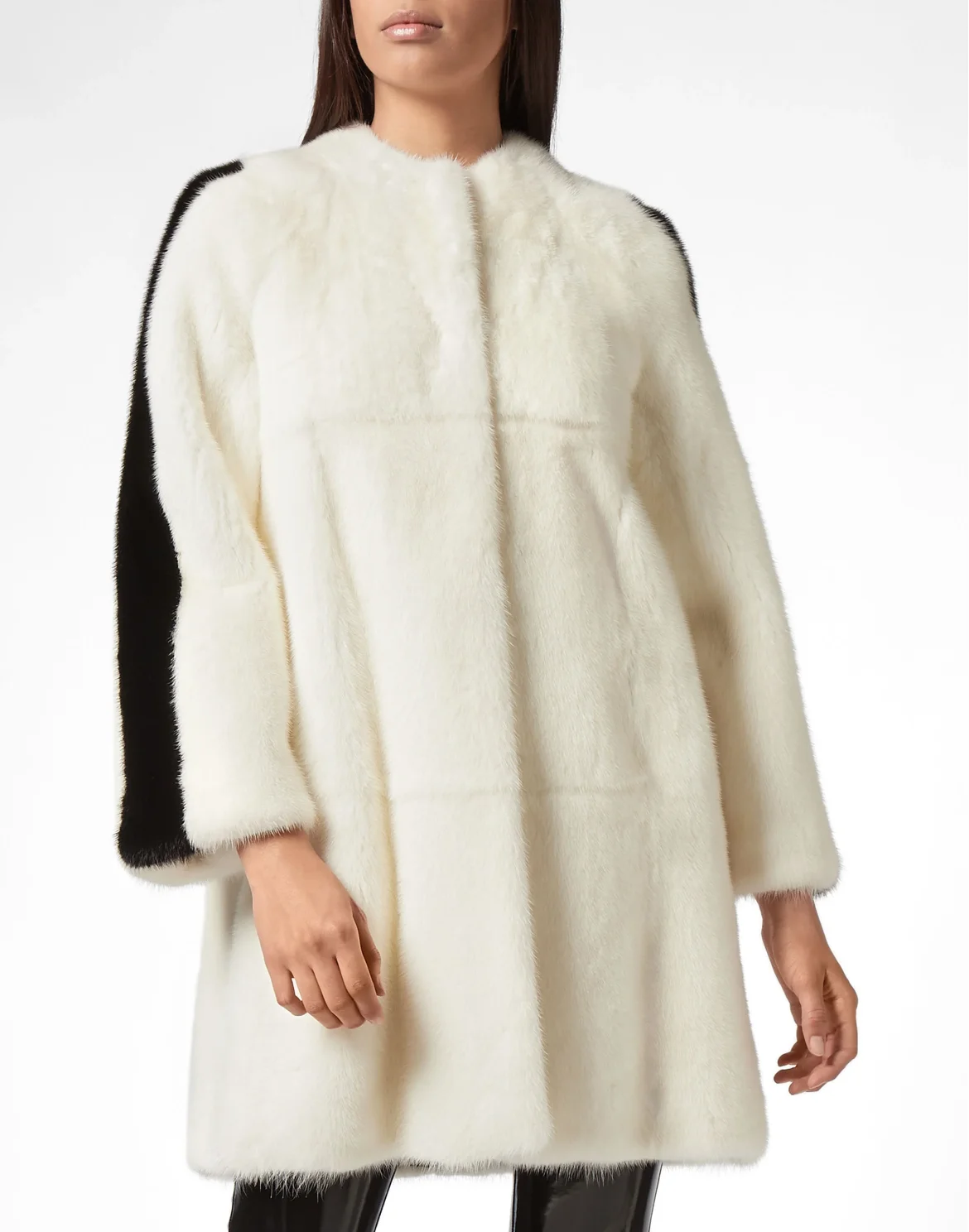 Fur Coat Long Luxury, цвет: Белый