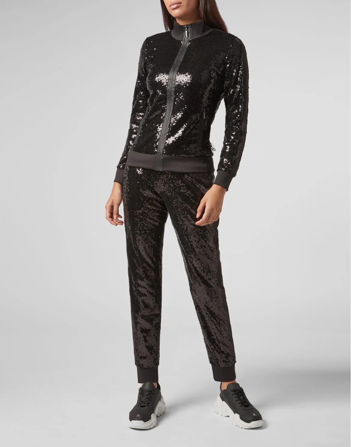 Jogging Jacket XYZ Paillettes, цвет: Черный
