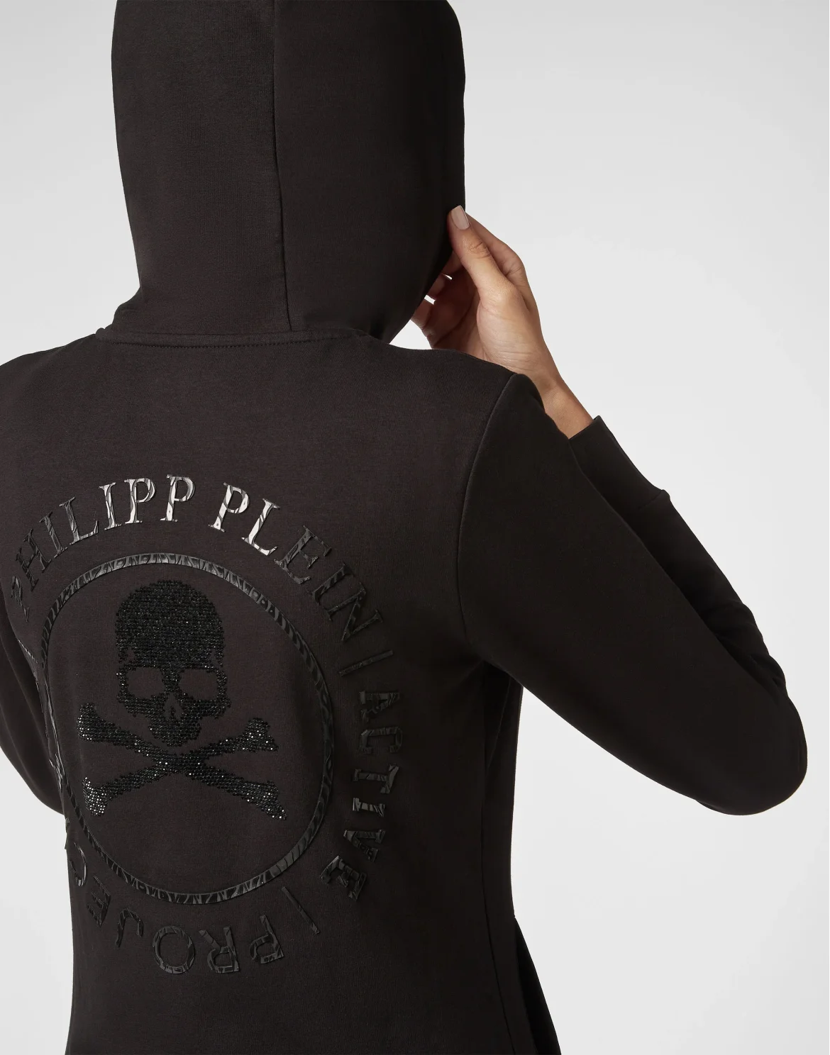 Hoodie Sweatjacket XYZ Crystal, цвет: Черный