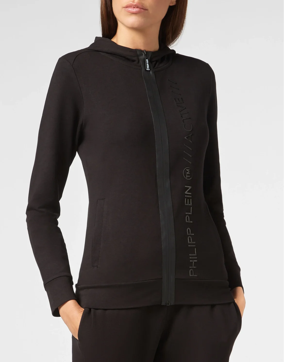 Hoodie Sweatjacket XYZ Crystal, цвет: Черный