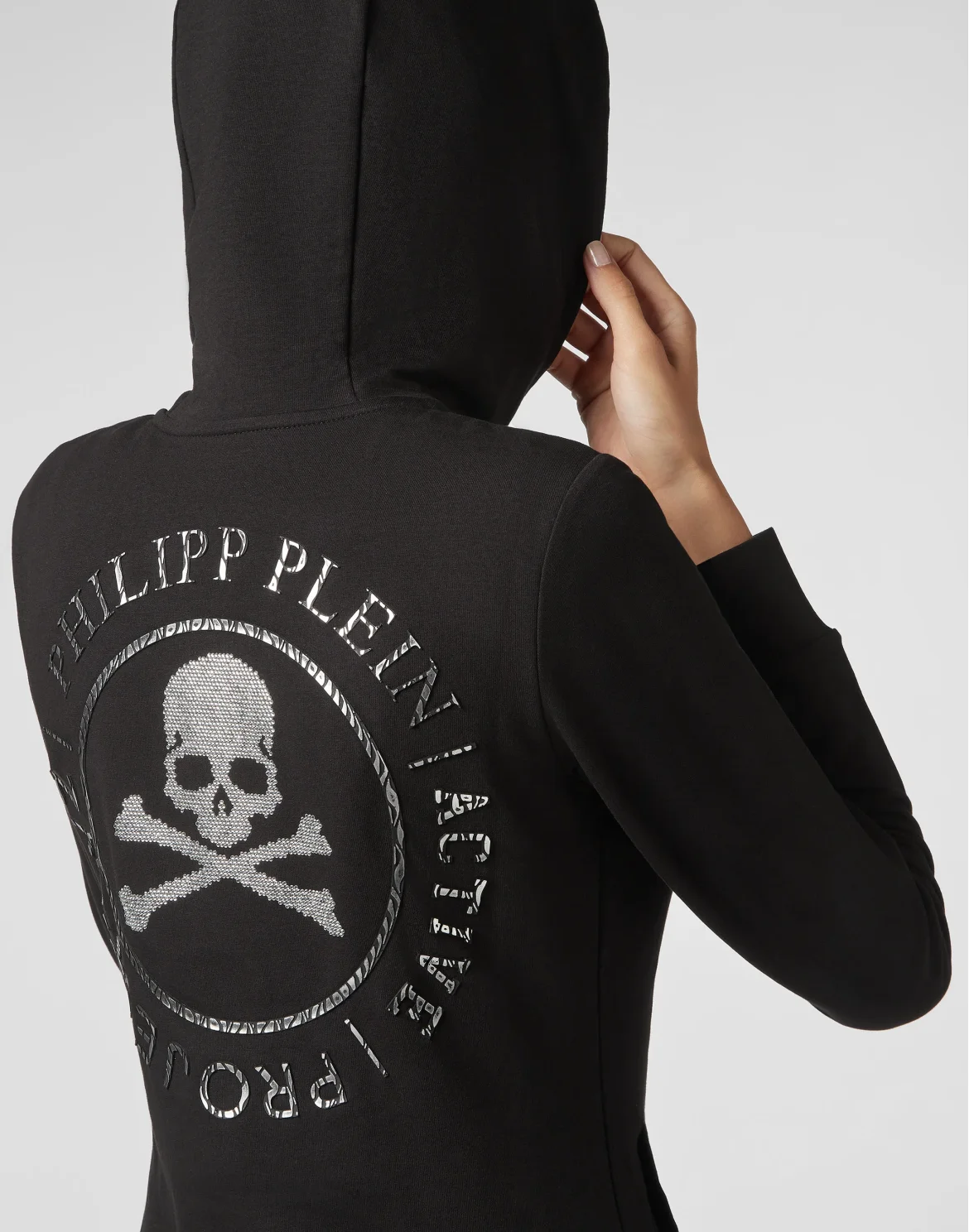 Hoodie Sweatjacket XYZ Crystal, цвет: Черный