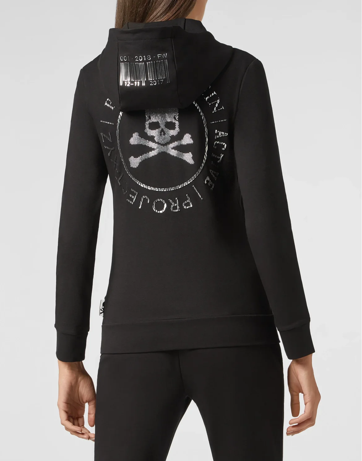 Hoodie Sweatjacket XYZ Crystal, цвет: Черный