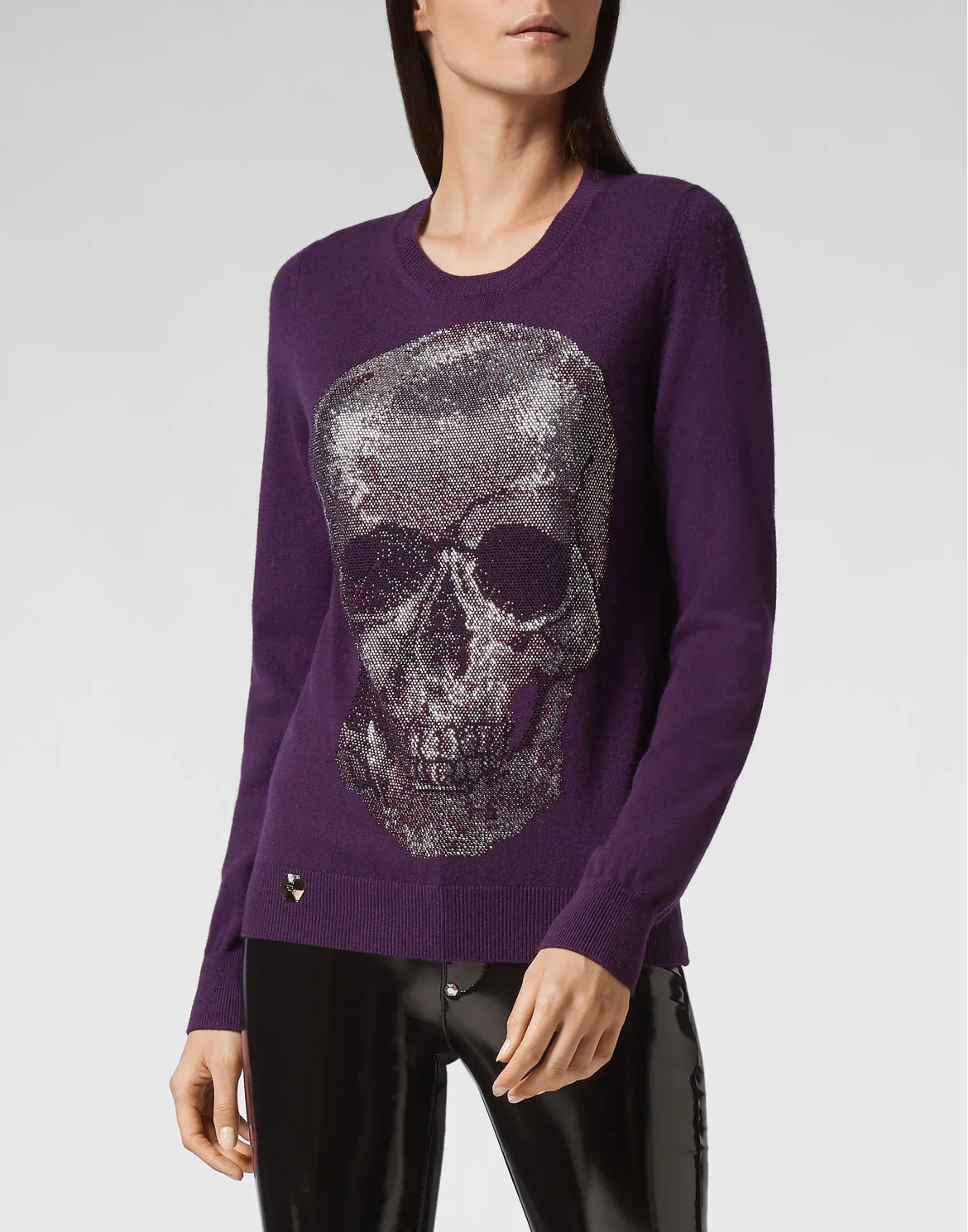 Pullover Round Neck LS "Sun" Skull, цвет: Фиолетовый