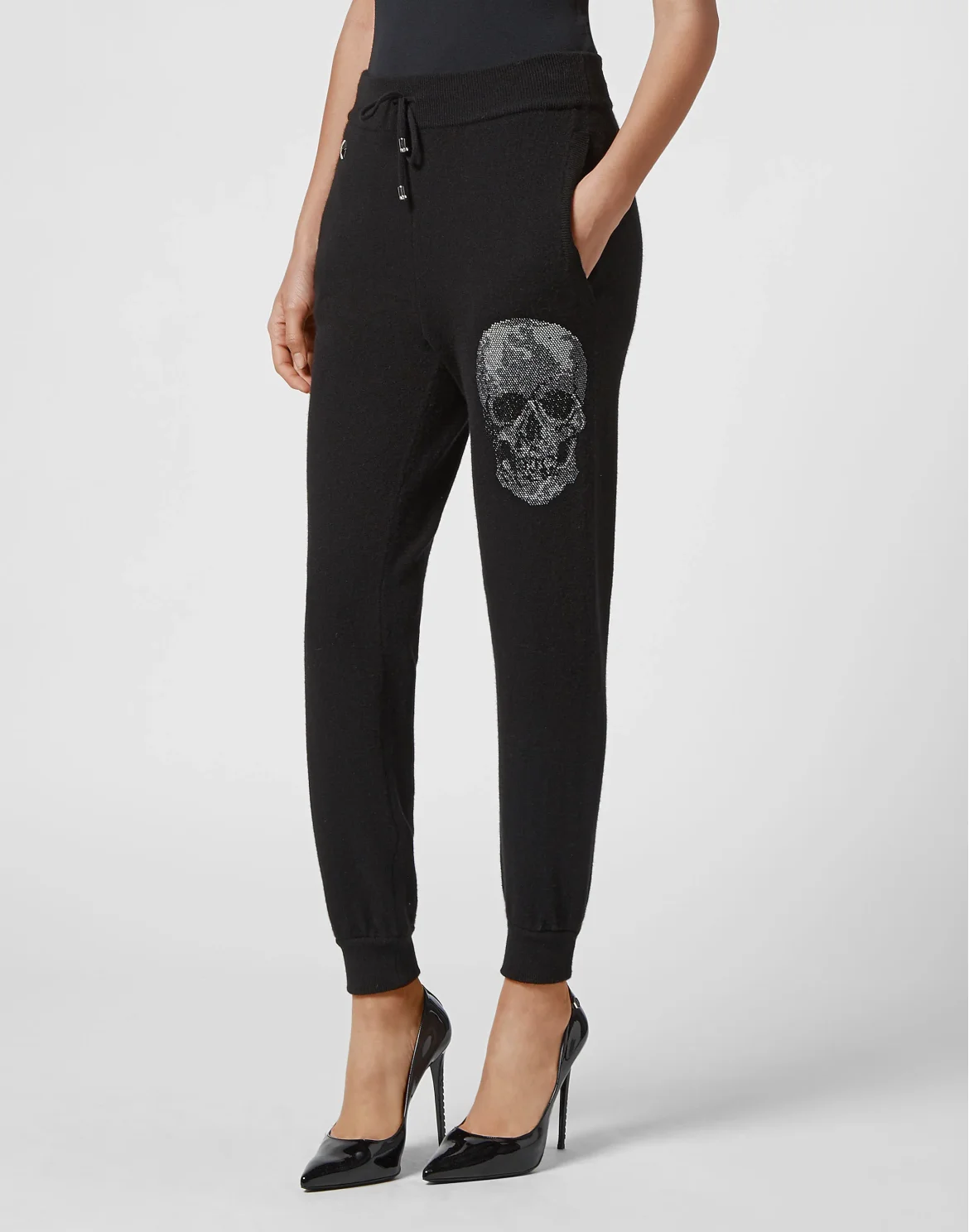 Knit Jogging Trousers Skull, цвет: Черный
