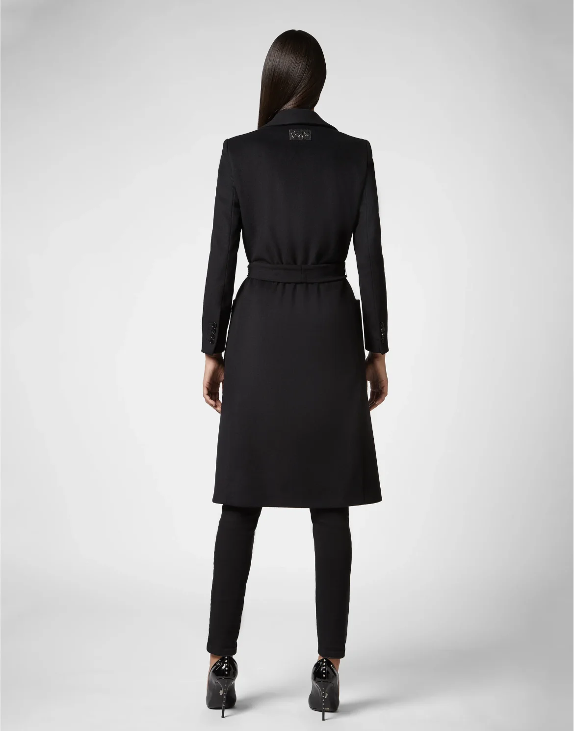 Coat Long Crystal, цвет: Черный