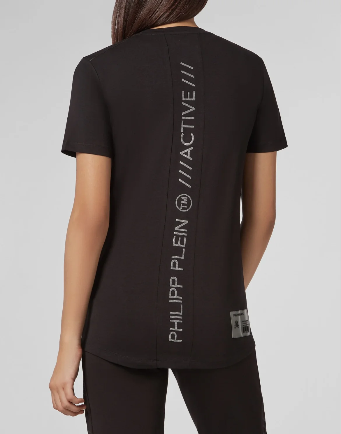 T-shirt Round Neck SS XYZ Skull and Plein, цвет: Черный