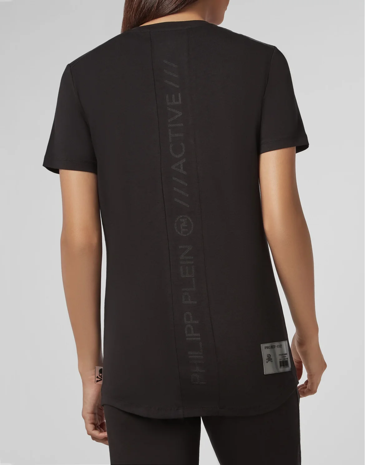 T-shirt Round Neck SS XYZ Skull and Plein, цвет: Черный
