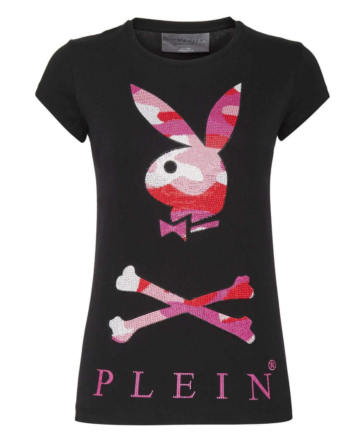 T-shirt Round Neck SS Playboy, цвет: Черный