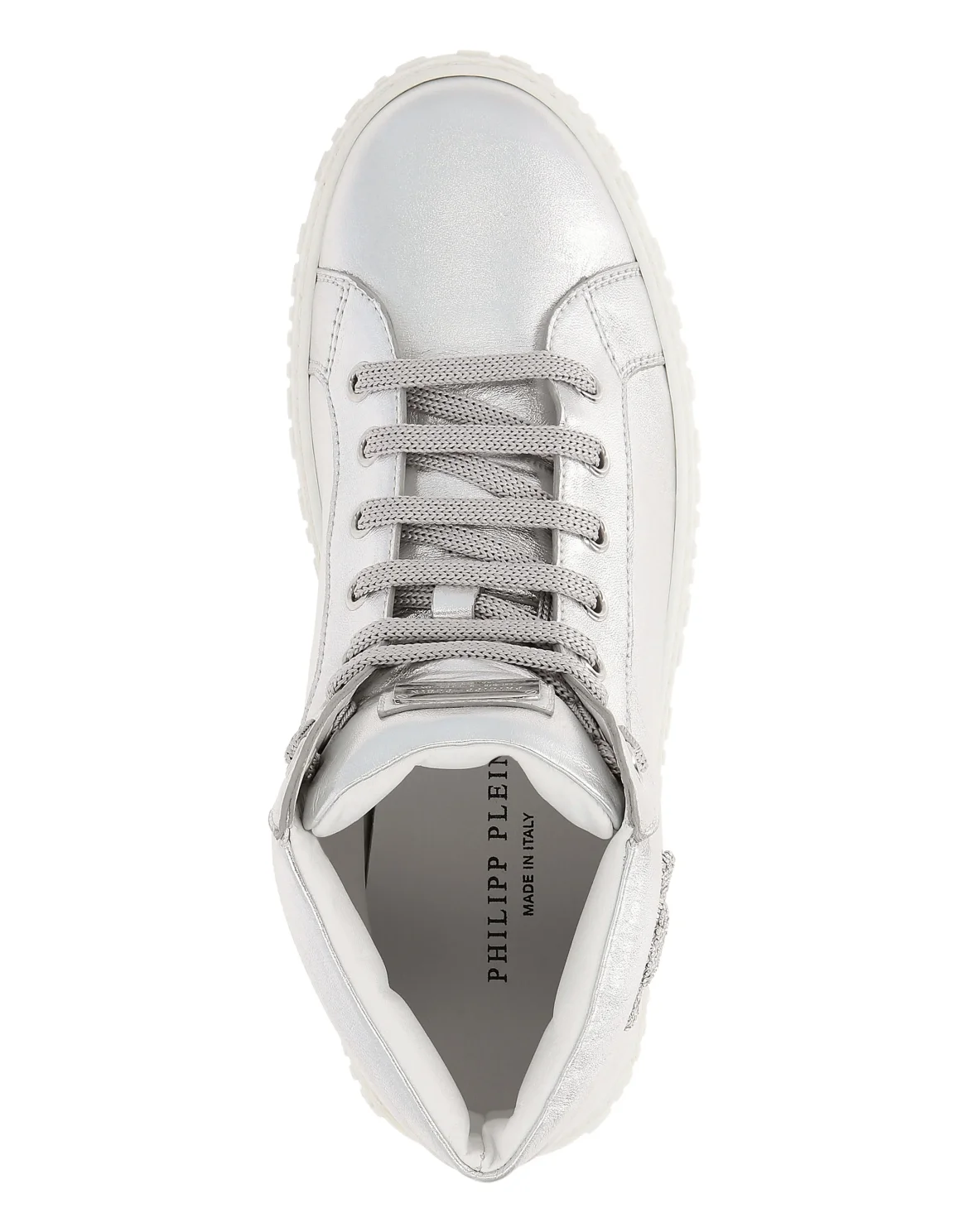 Hi-Top Sneakers Skull, цвет: Серебристый