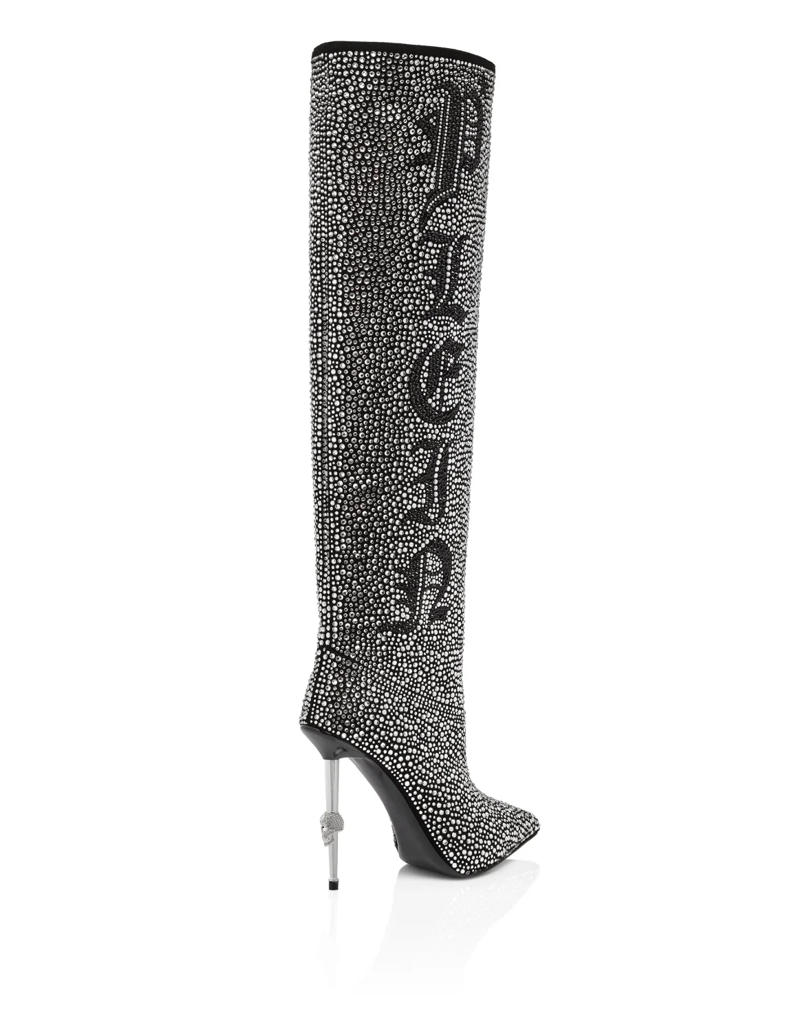Boots Hi-Heels Overknees Crystal, цвет: Белый