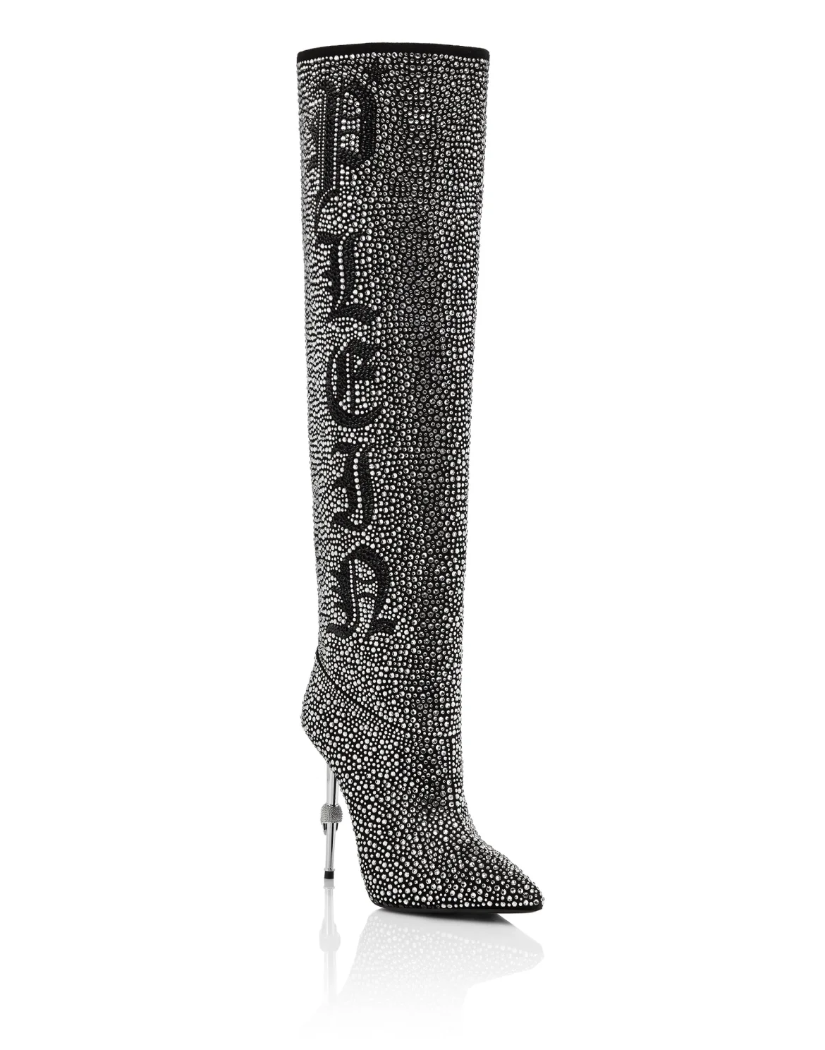 Boots Hi-Heels Overknees Crystal, цвет: Белый
