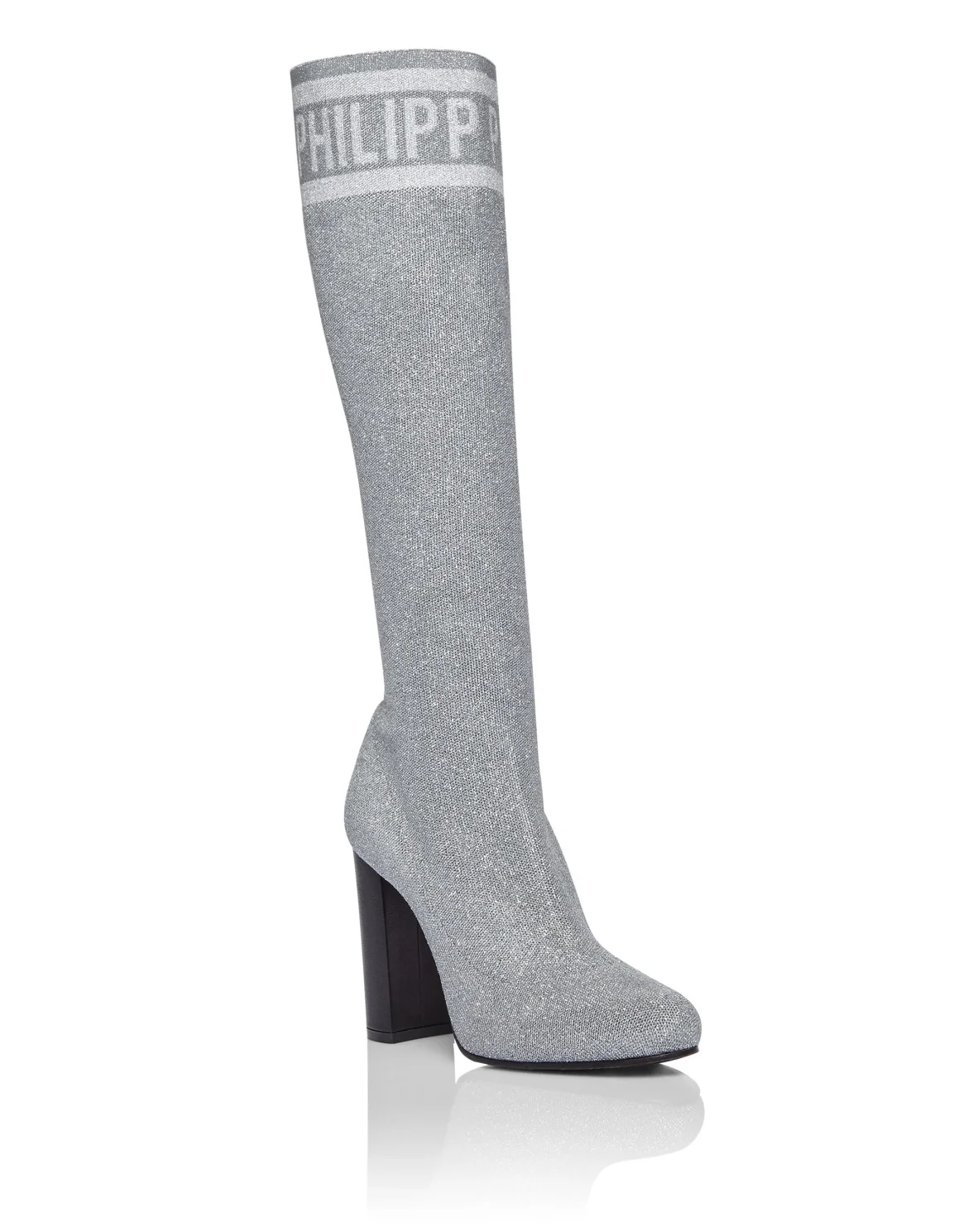 Boots Mid Heels Mid Lurex, цвет: Серый