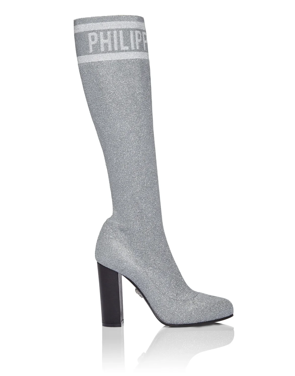 Boots Mid Heels Mid Lurex, цвет: Серый