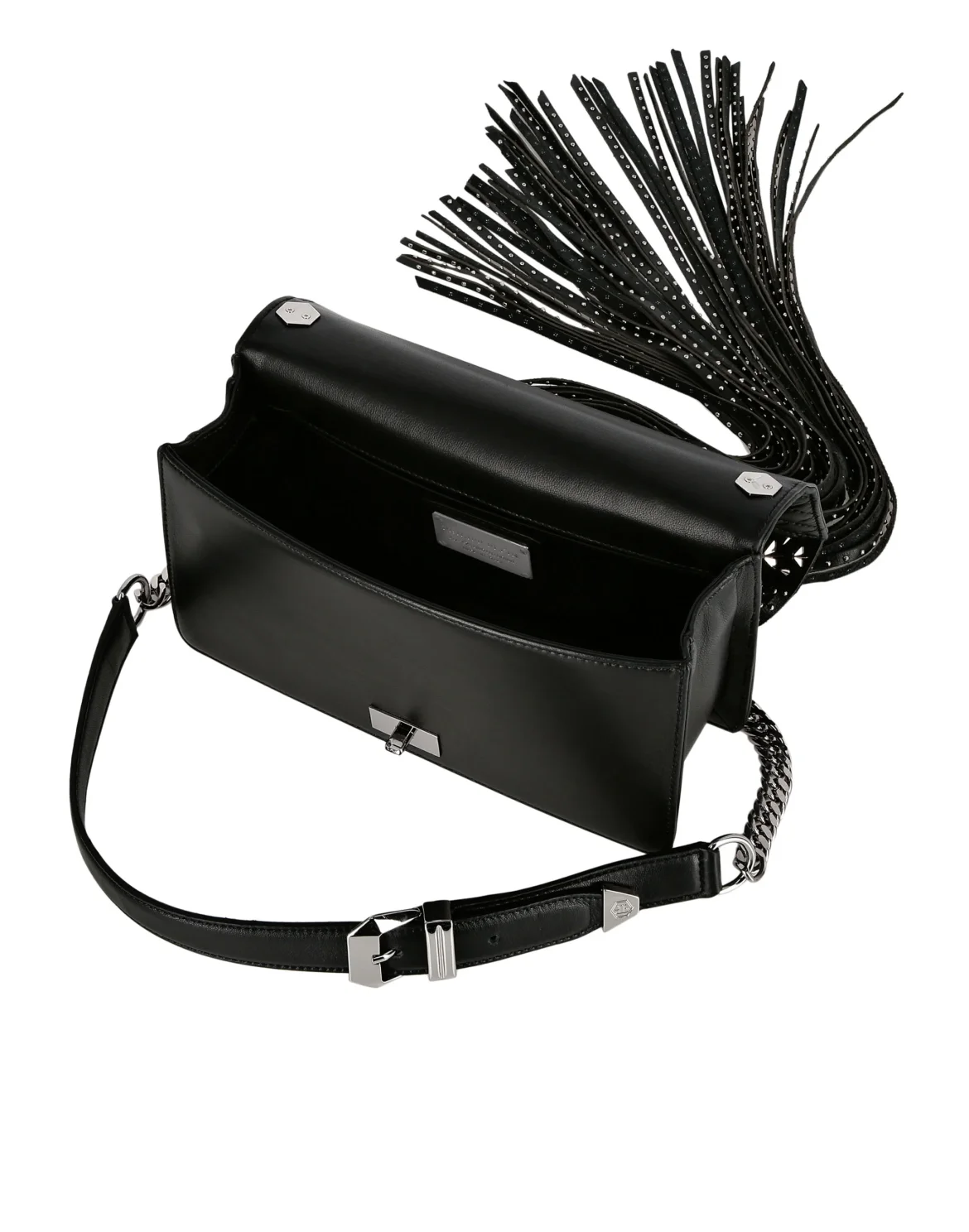Flap Bag Fringe, цвет: Черный