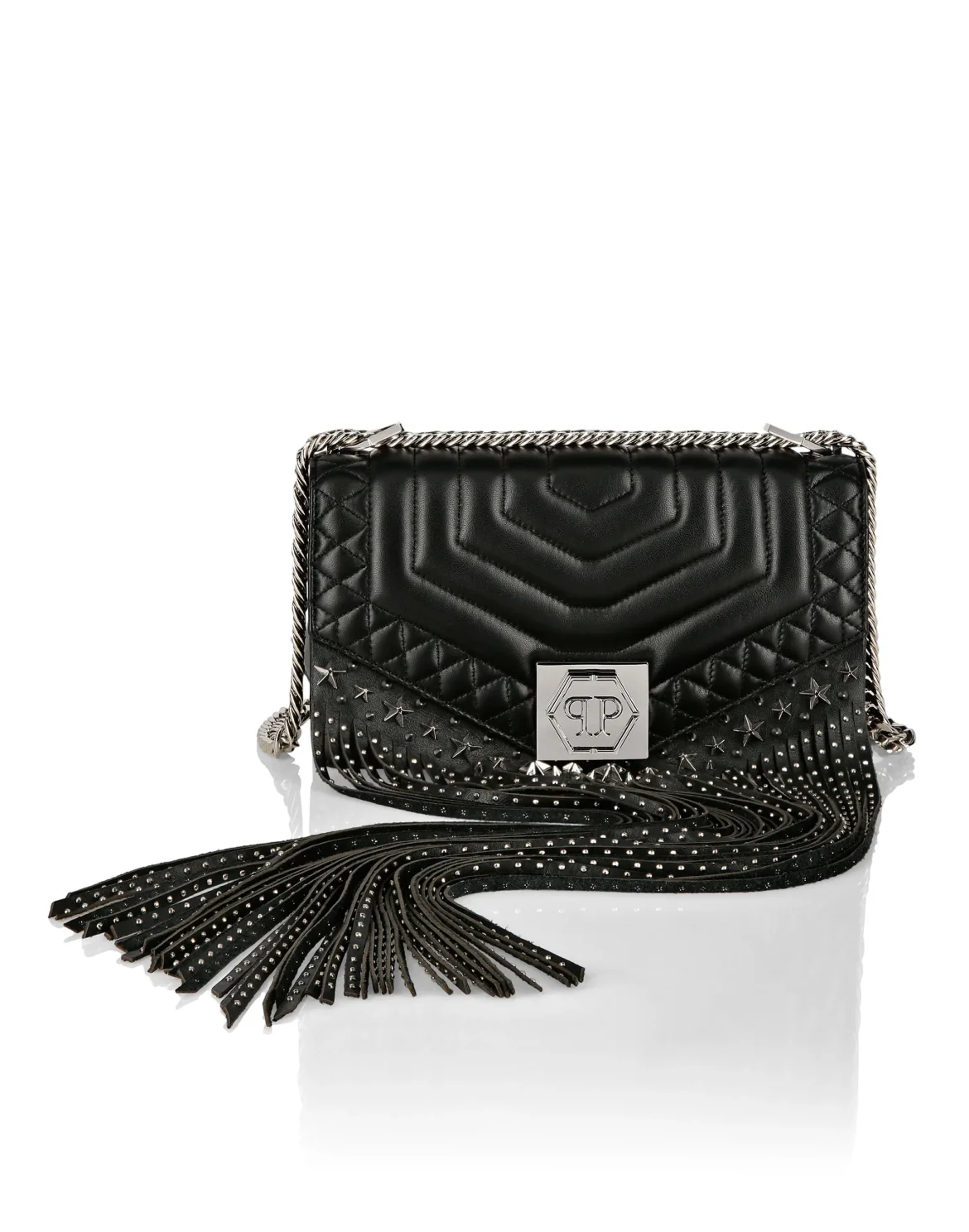 Flap Bag Fringe, цвет: Черный