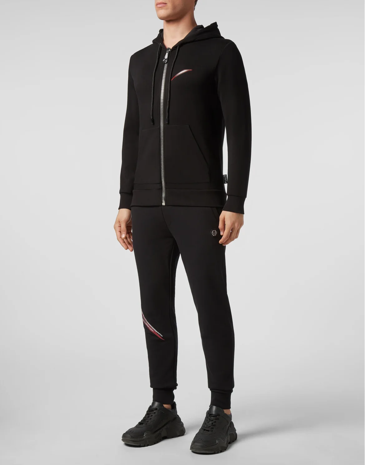 Hoodie Sweatjacket Space Plein, цвет: Черный