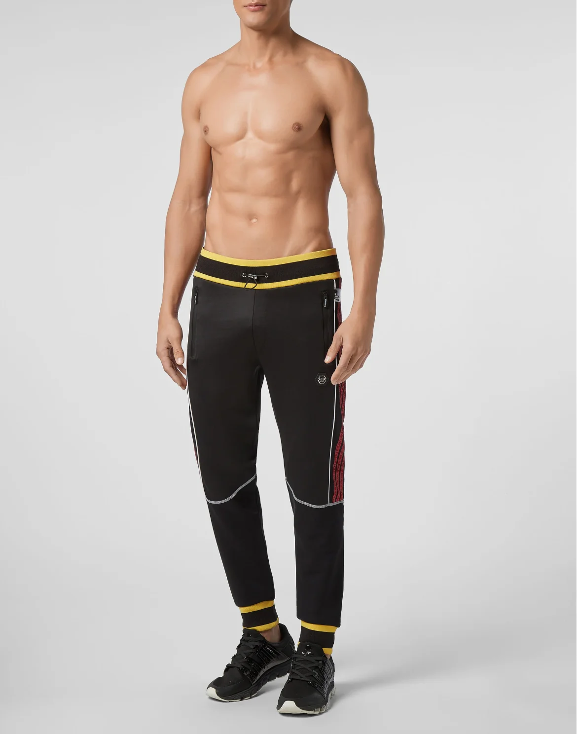 Jogging Trousers Stripes, цвет: Черный