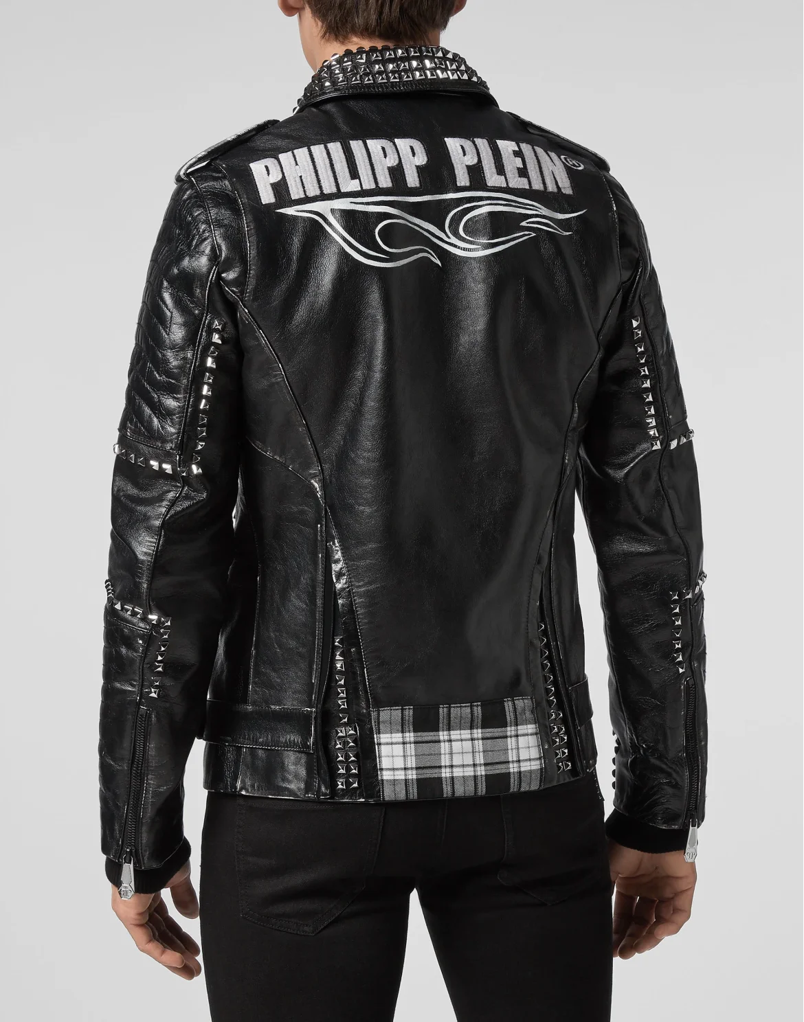 Leather Biker Flame, цвет: Черный