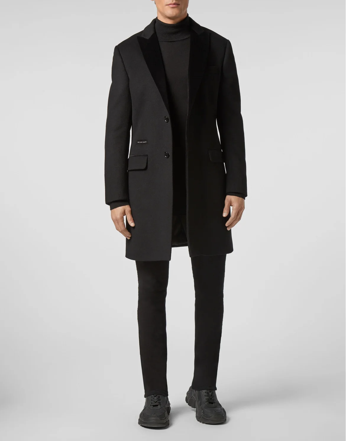 Coat Long Skull, цвет: Черный