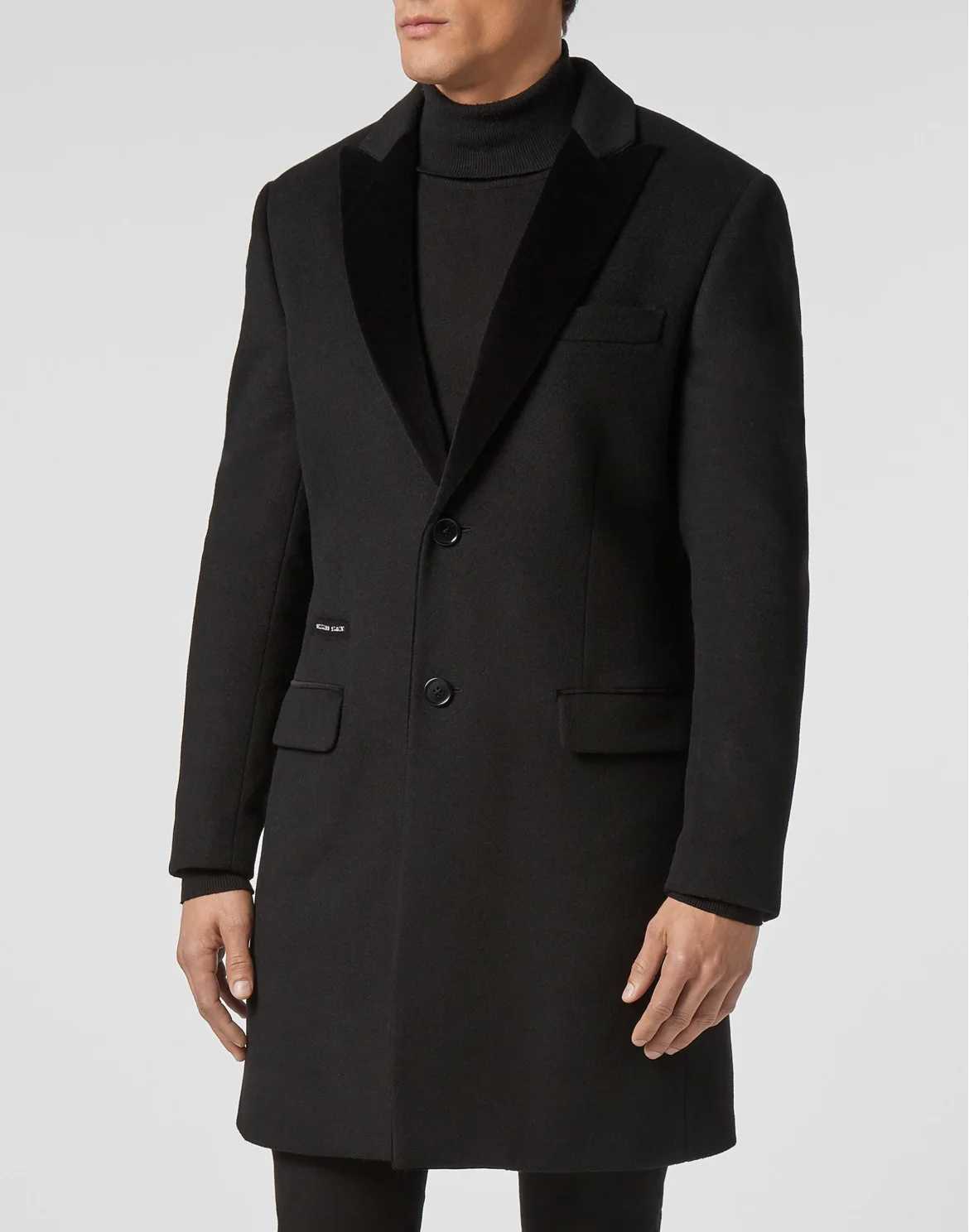 Coat Long Skull, цвет: Черный