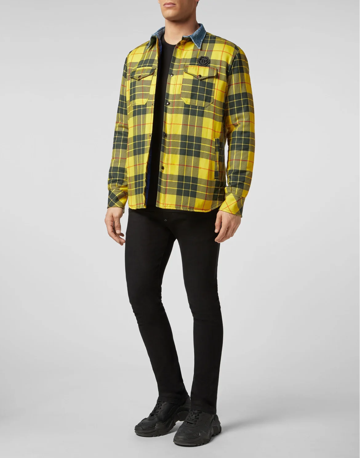 Shirt Jacket Tartan, цвет: Желтый