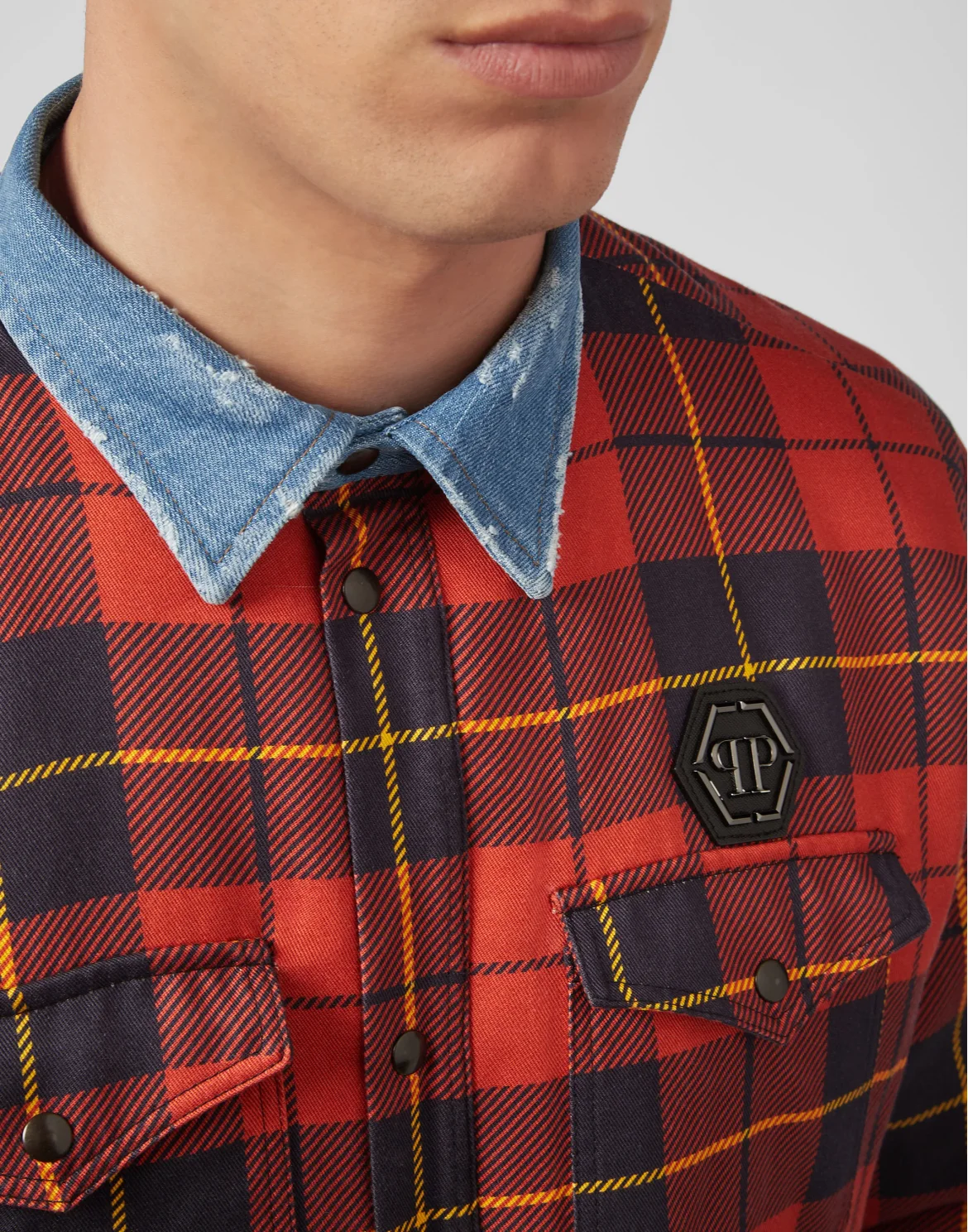 Shirt Jacket Tartan, цвет: Красный