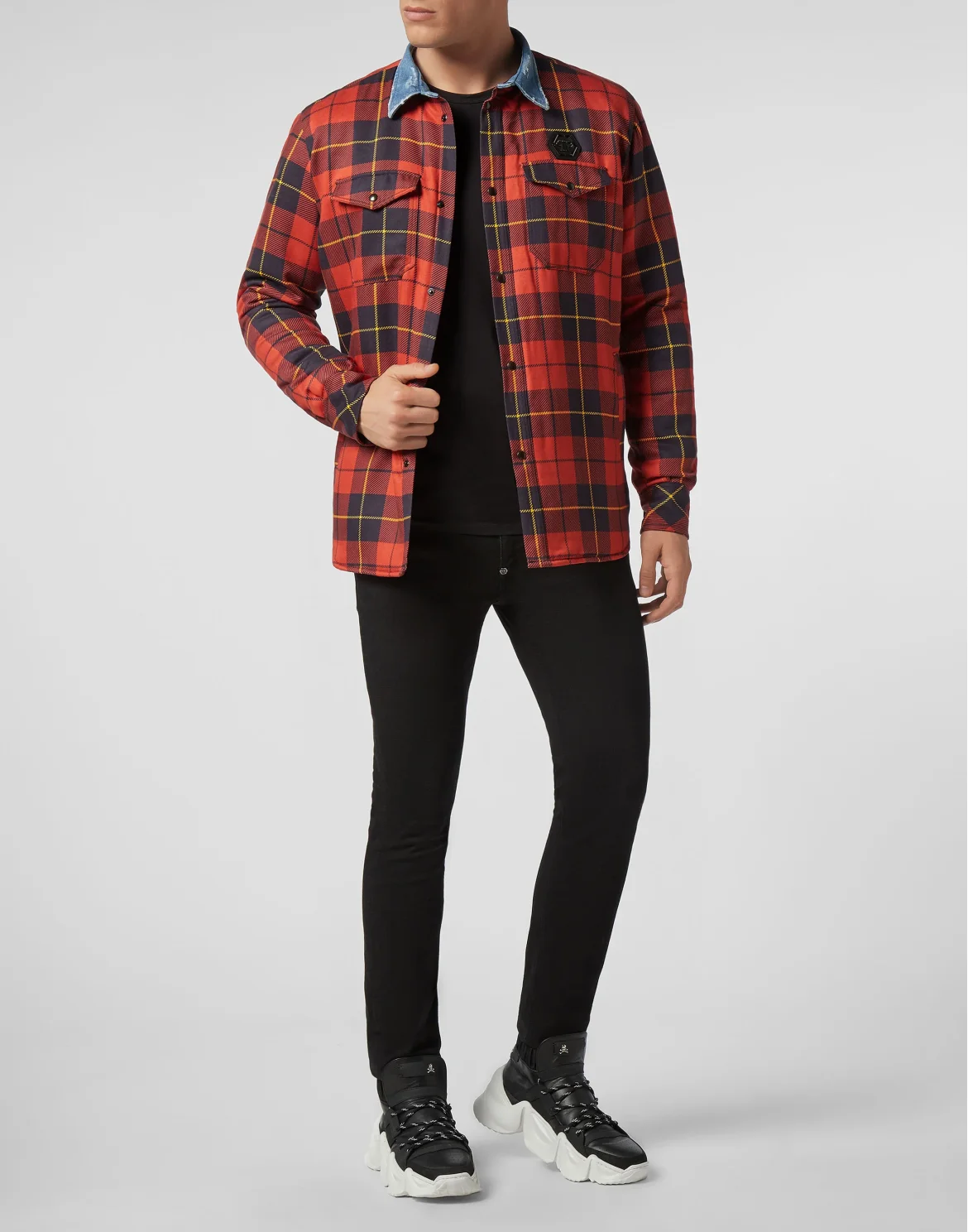 Shirt Jacket Tartan, цвет: Красный