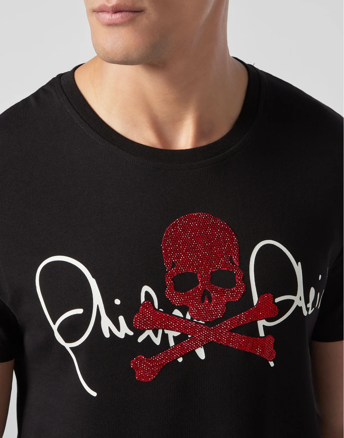 T-shirt Round Neck SS Signature, цвет: Черный