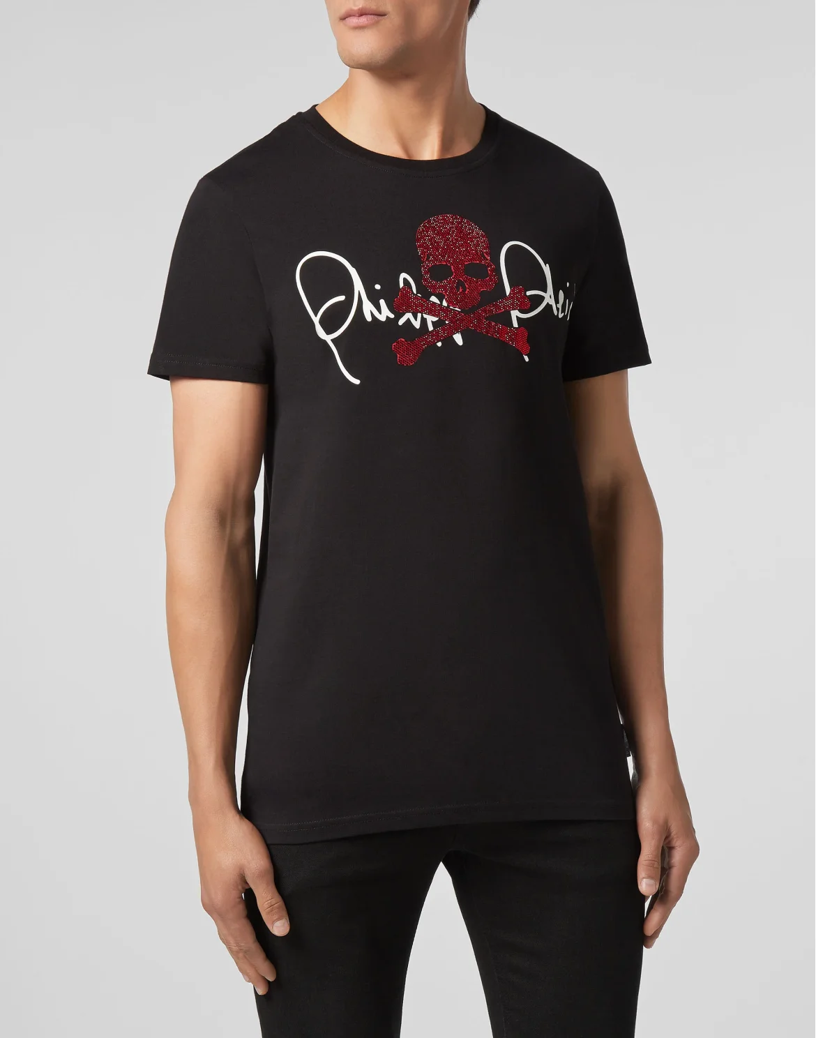 T-shirt Round Neck SS Signature, цвет: Черный