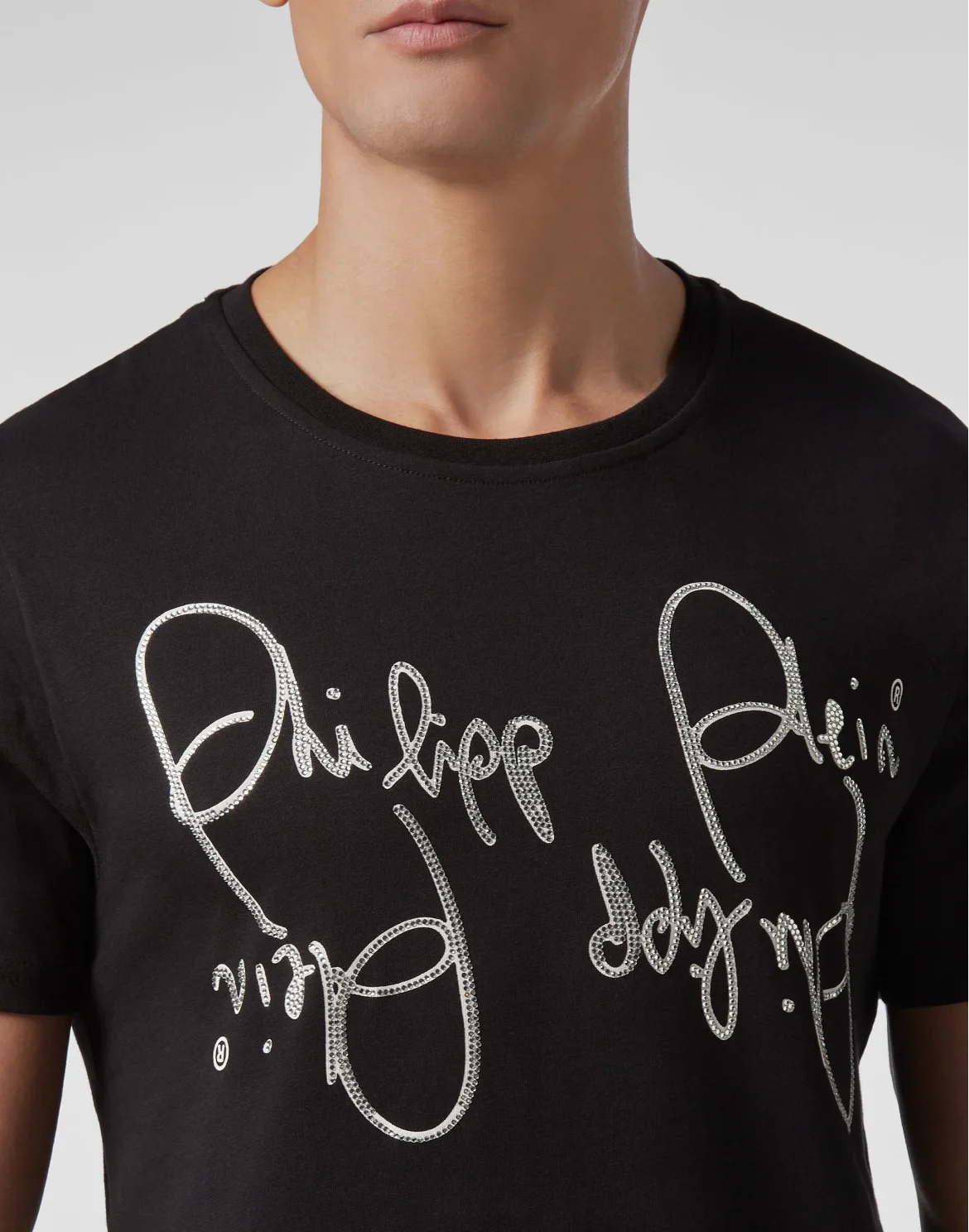 T-shirt Round Neck SS Signature, цвет: Черный