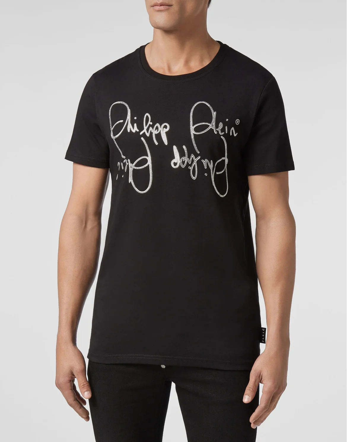 T-shirt Round Neck SS Signature, цвет: Черный