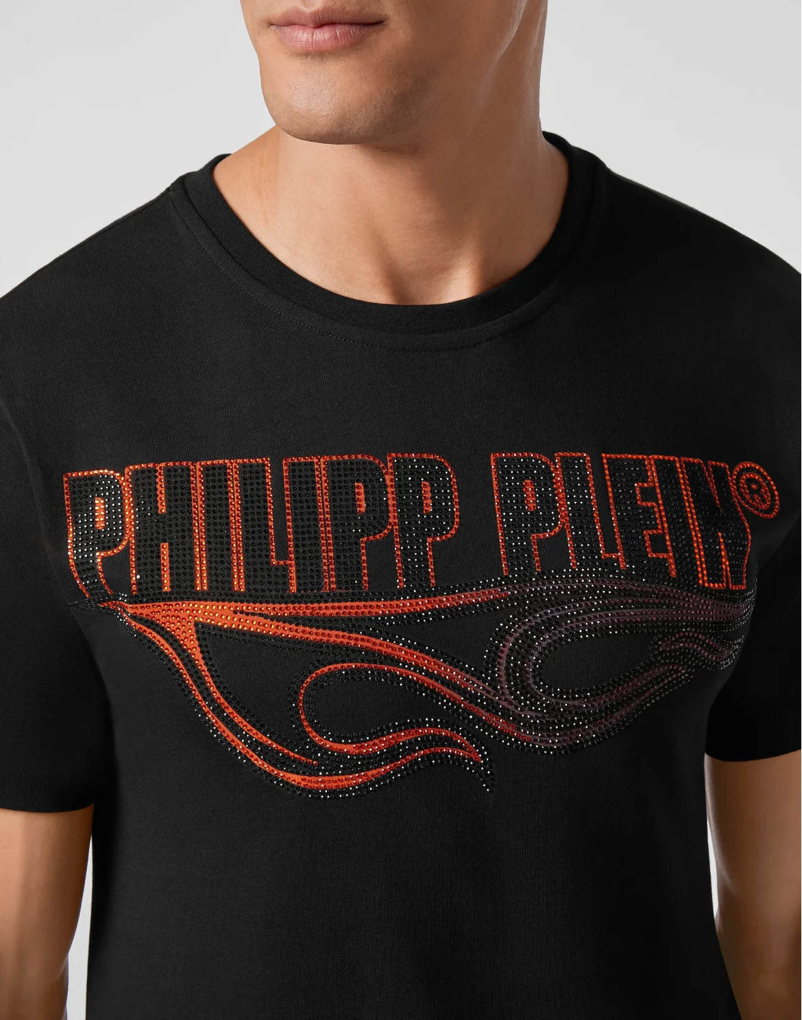 T-shirt Round Neck SS Flame, цвет: Черный
