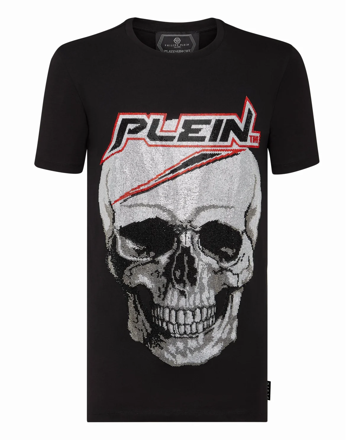 T-shirt Platinum Cut Round Neck Space Plein, цвет: Черный
