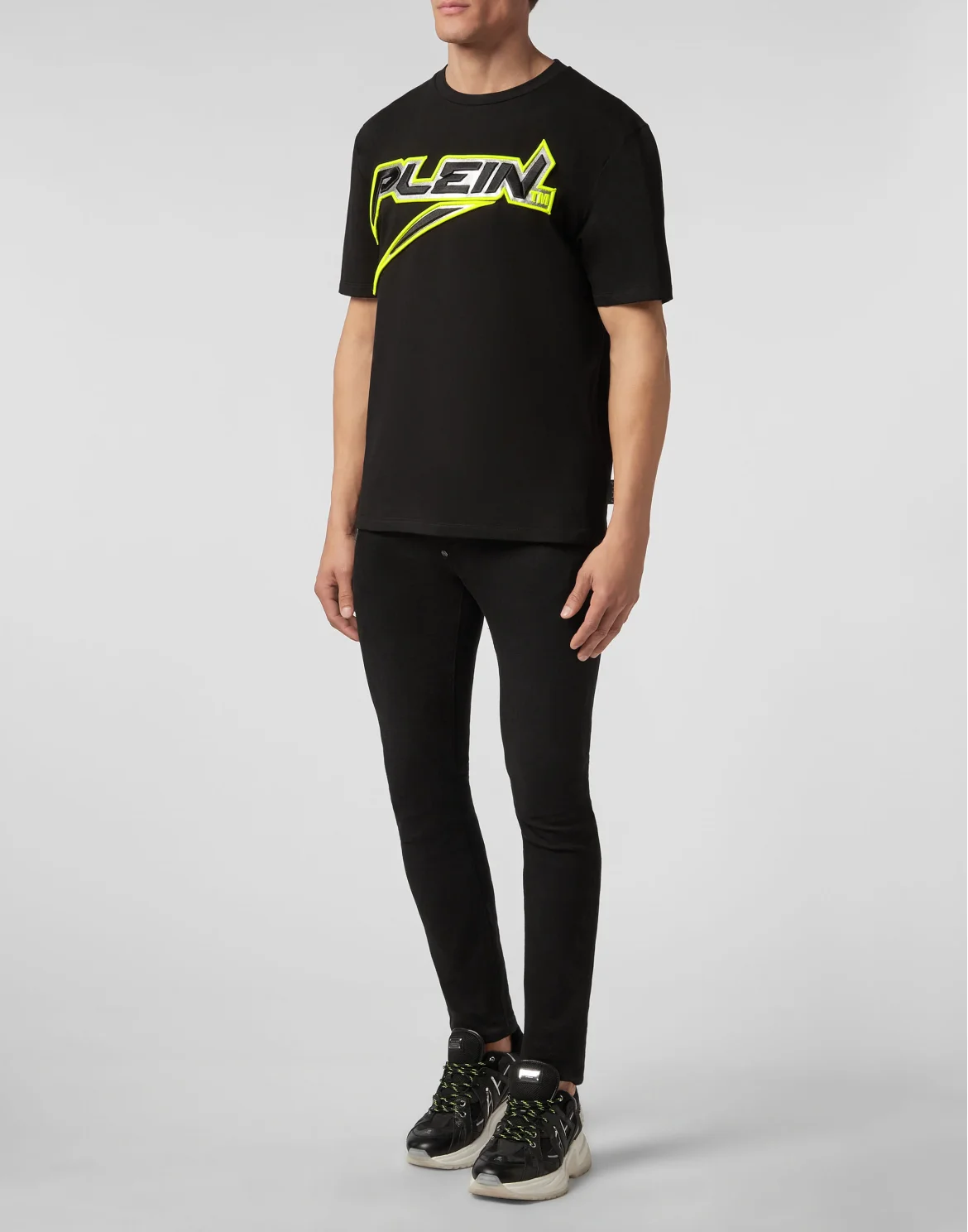 T-shirt Round Neck SS Space Plein, цвет: Черный