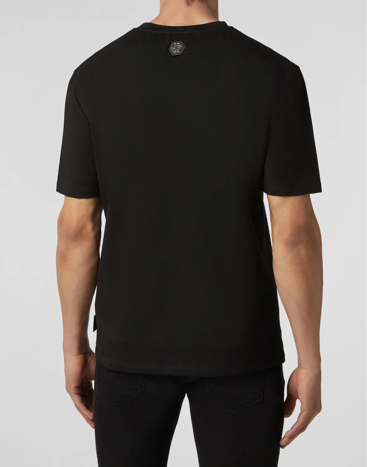 T-shirt Round Neck SS Space Plein, цвет: Черный