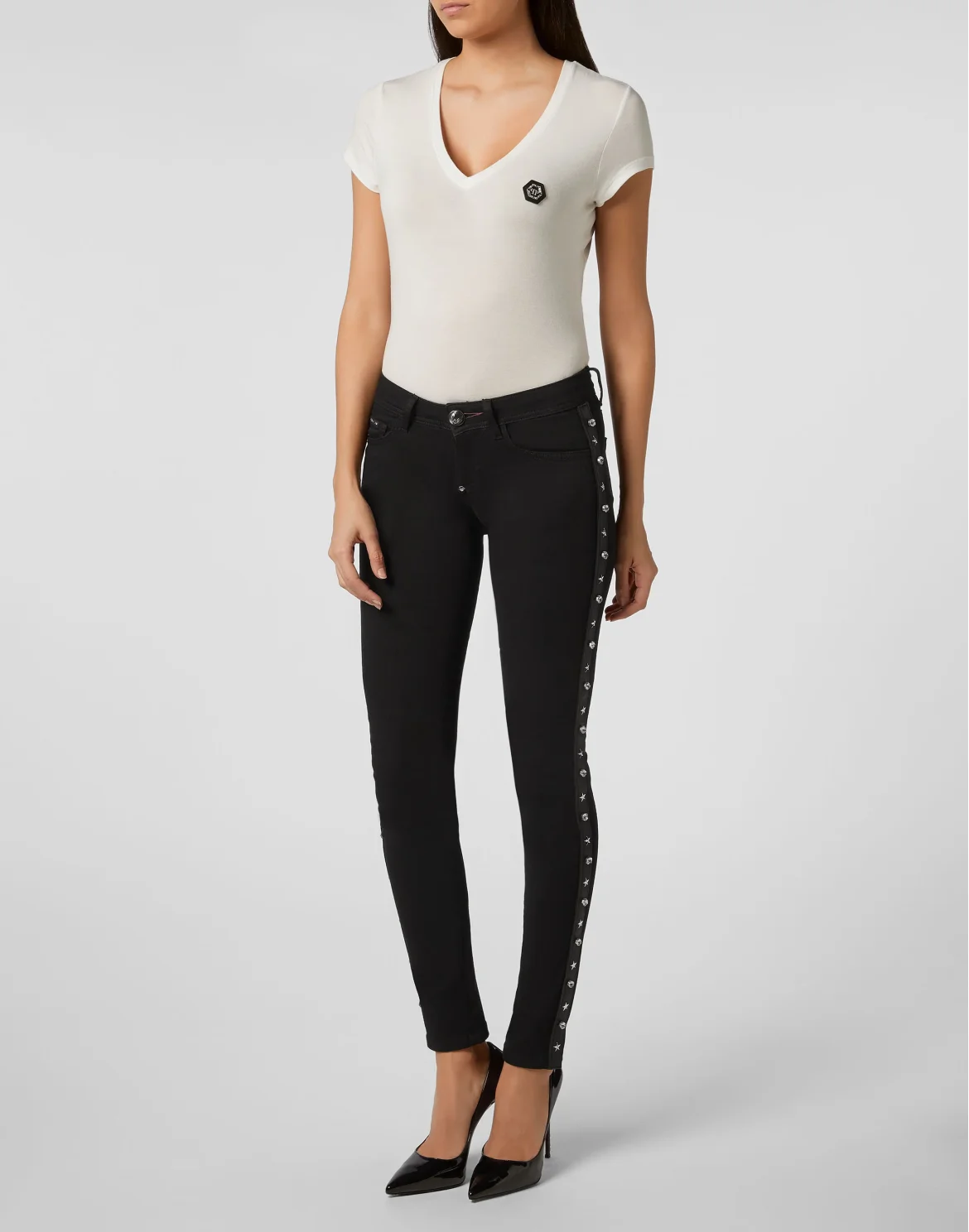 Slim Fit Stars, цвет: Черный
