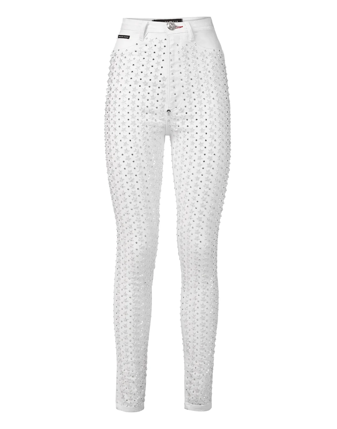 Super High Waist Jegging Crystal, цвет: Белый