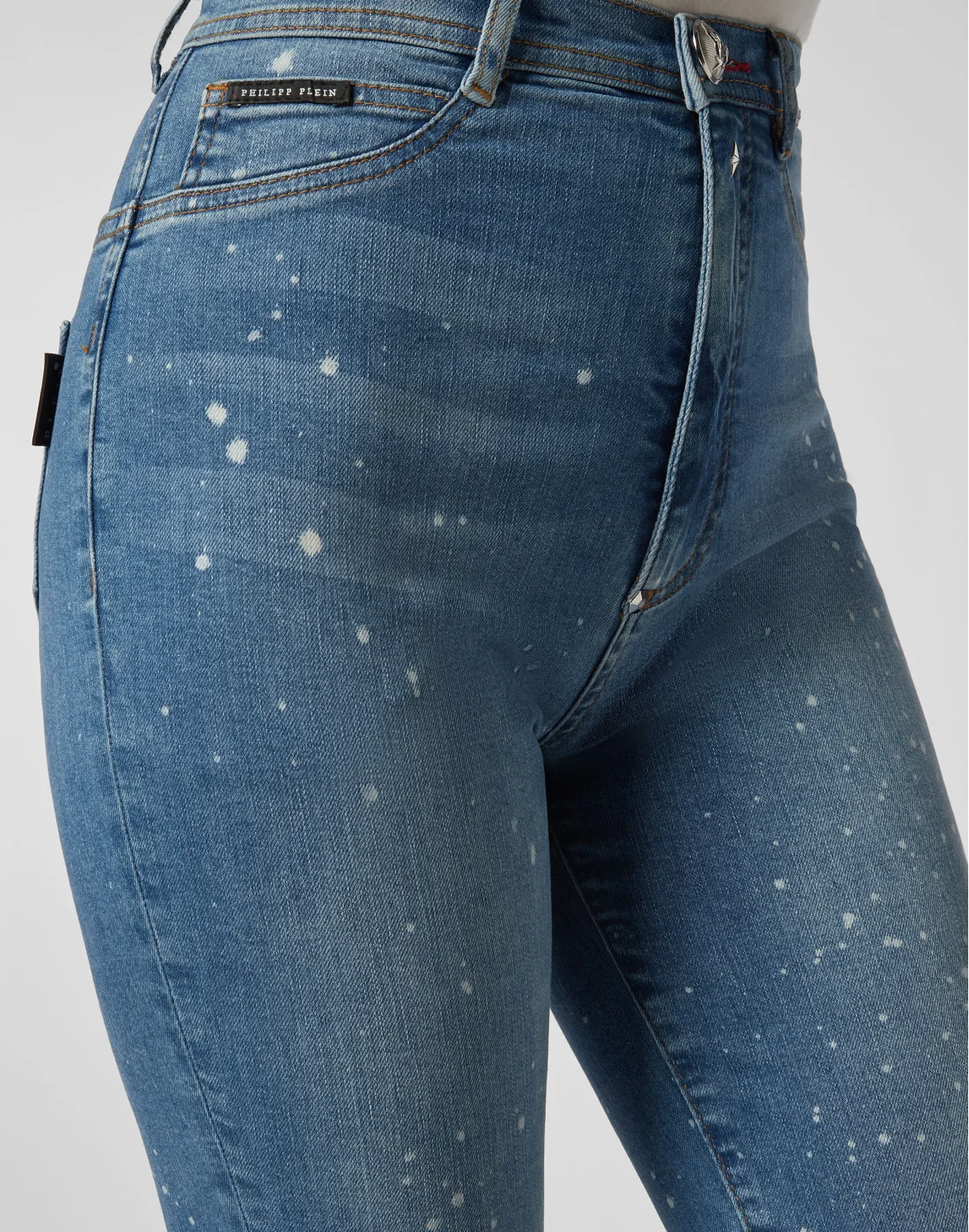 Super High Waist Jegging Statement, цвет: Голубой